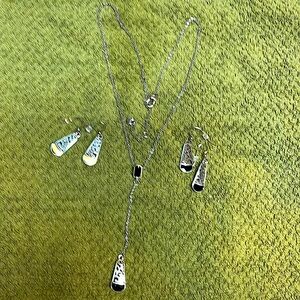Brighton Catania reversible Y necklace and matching earrings